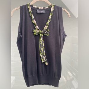 Dolce & Gabbana black knit top